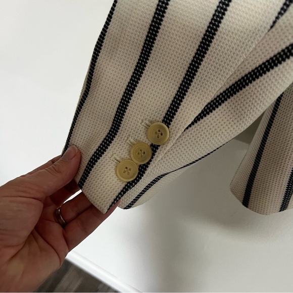 Talbots Nautical Striped Blazer Jacket - Picture 12 of 12